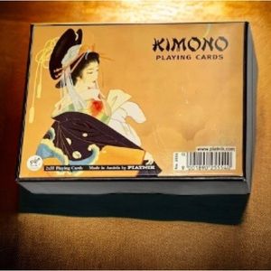 Two decks of kimono playing cards oriental made in Austria by Piatnik